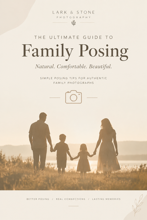 Family Session Checklist & Posing Ideas PDF guide cover